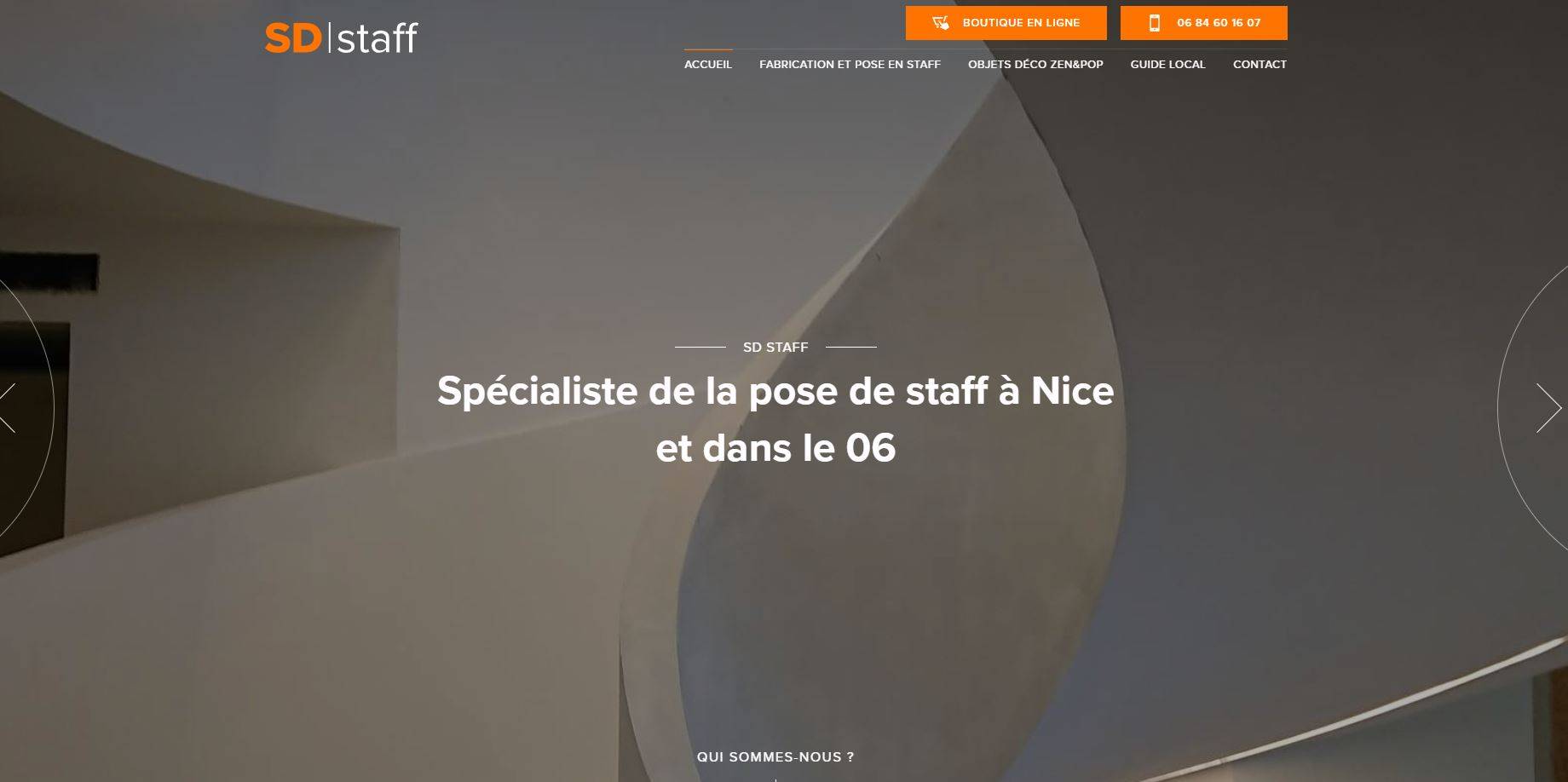 SD Staff, spécialiste de la pose de staff à Nice