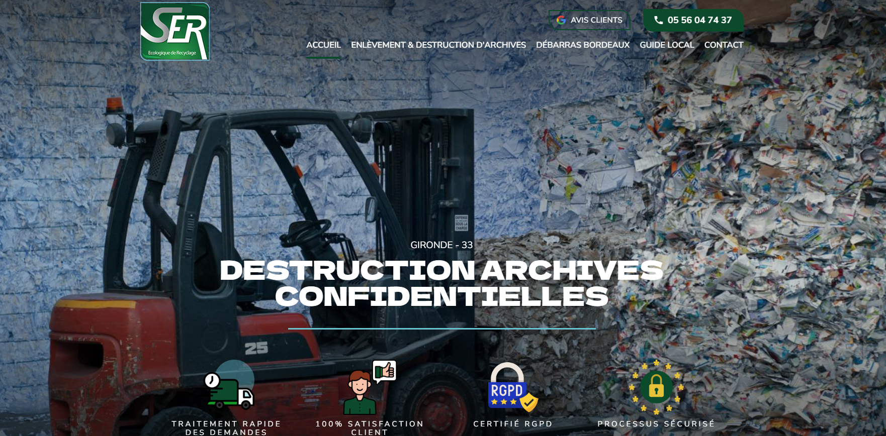 SER, entreprise de destruction de documents