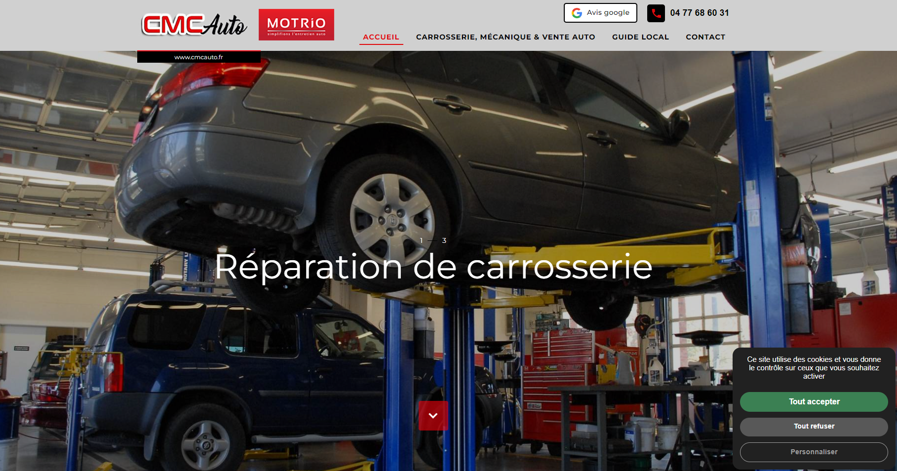 Garagiste pour peinture de carrosserie suite à un sinistre auto à Rouanne