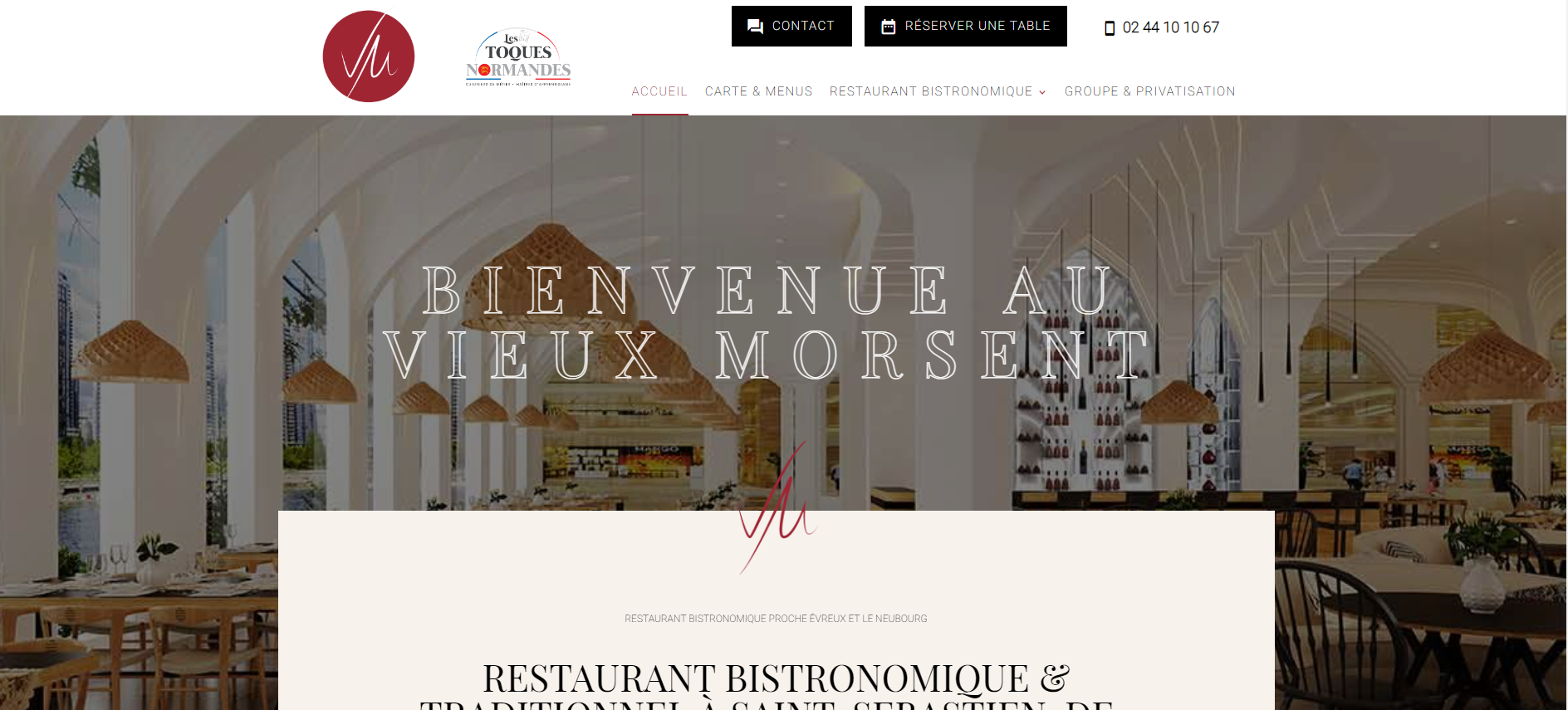 Restaurant bistronomique avec chef cuisinier renommé proche Evreux