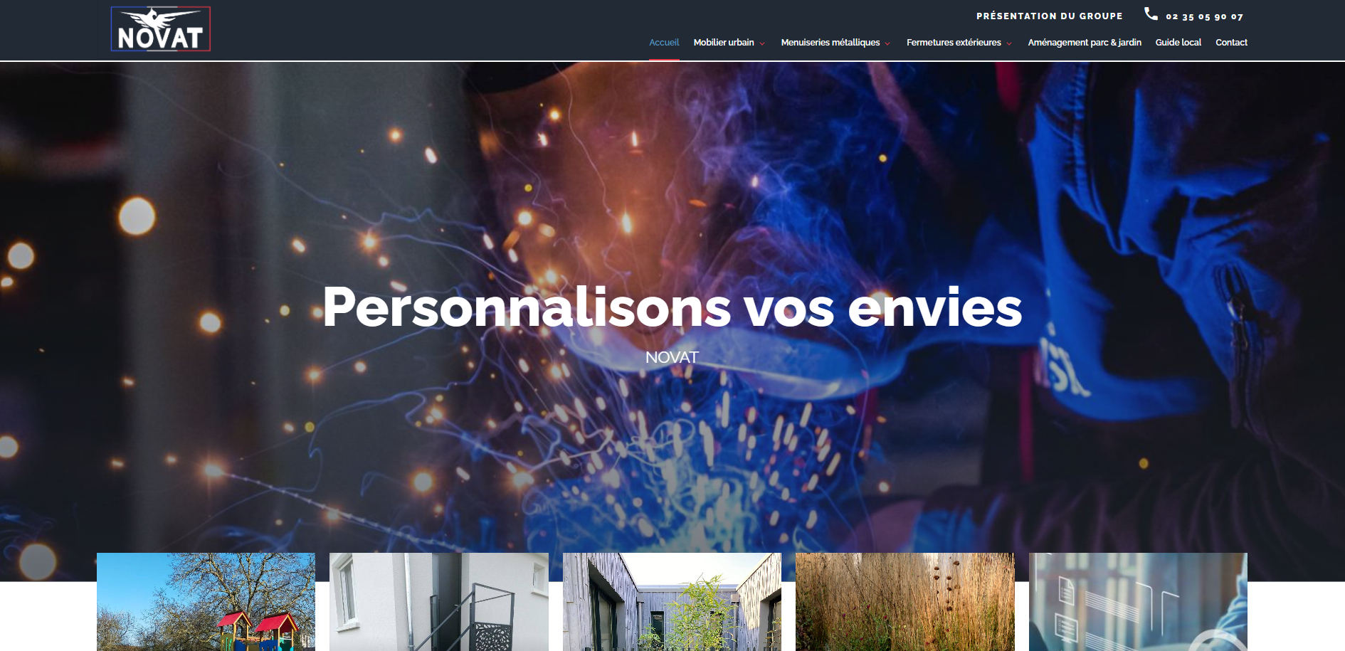Novat est une entreprise de métallerie spécialisée dans la fabrication de mobilier urbain en métal.