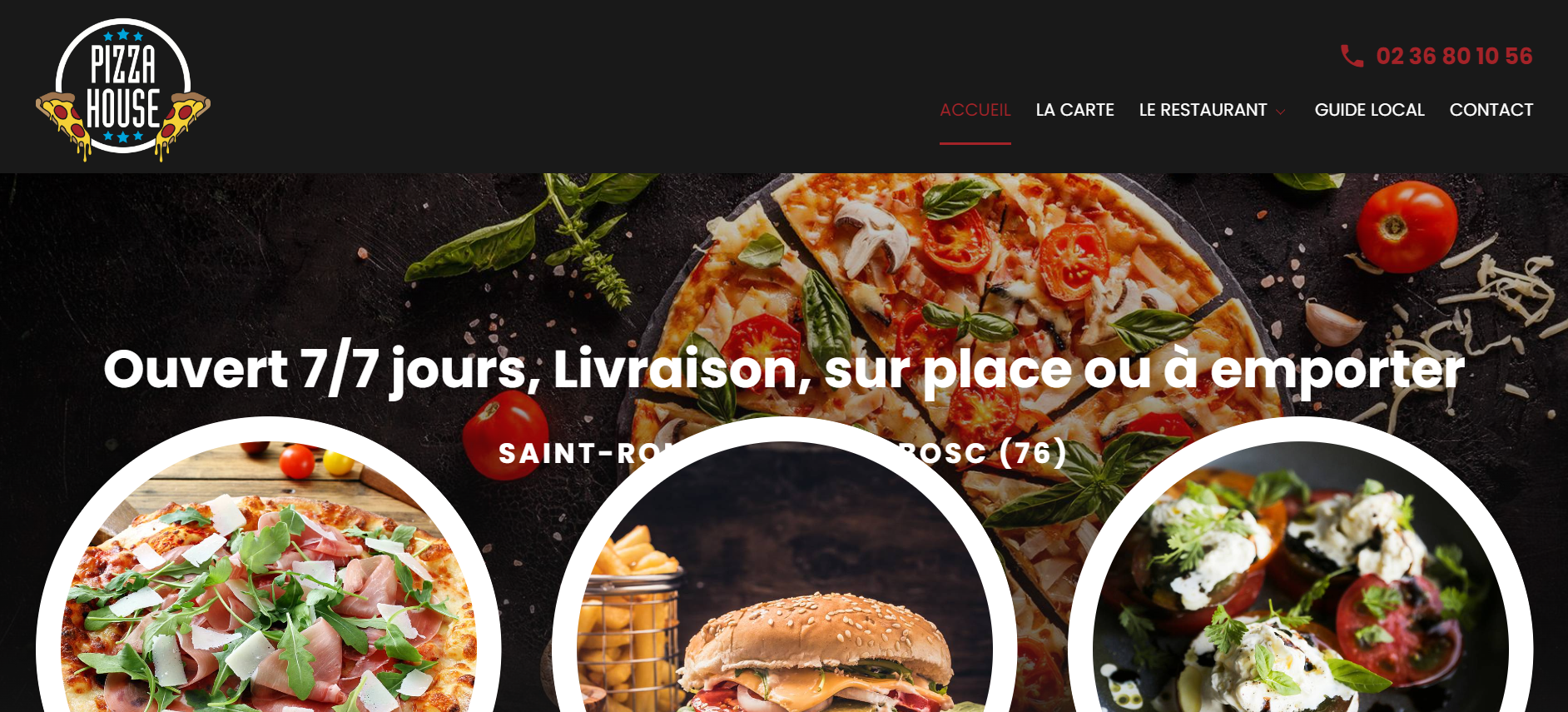Commandez des pizzas fraiches 100% faites maison à Saint-Romain-de-Colbosc