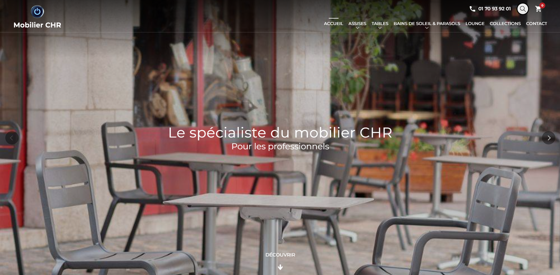 Où se fournir en mobilier professionnel pour cafés, hôtels et restaurants près de Montpellier (34) ?