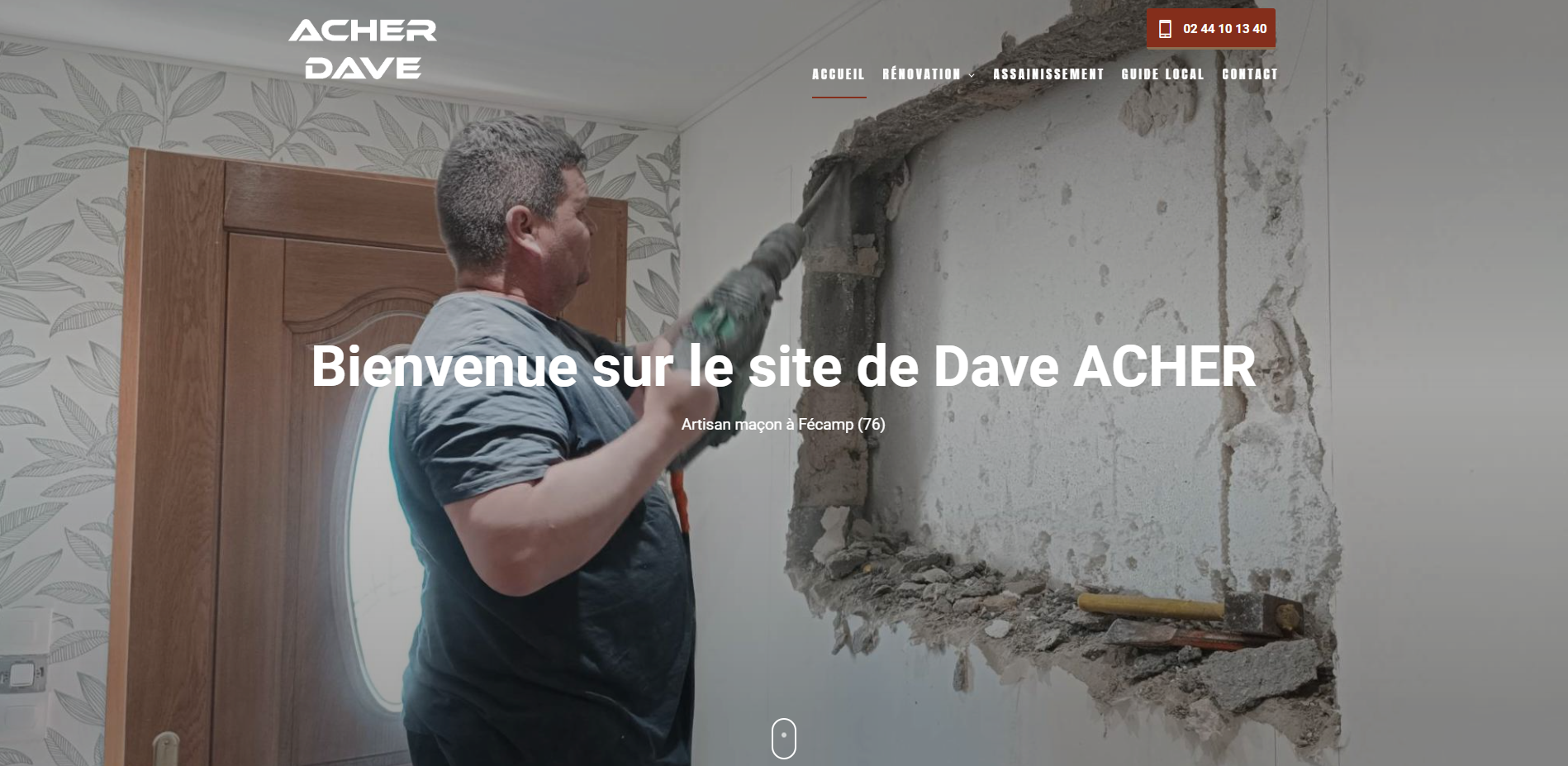 Artisan maçon pour rénovation de maison et appartement autour de Fécamp