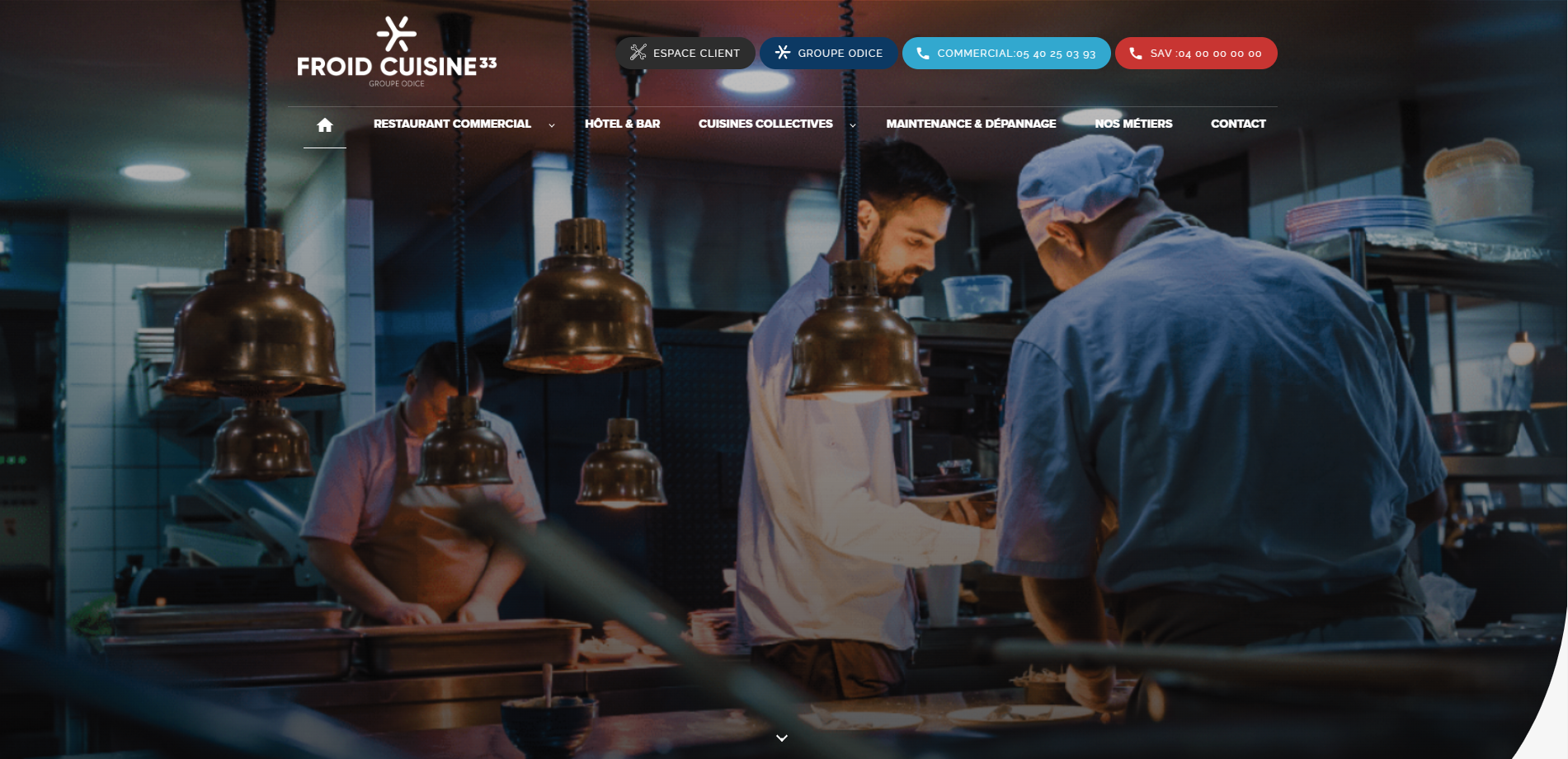 Froidcuisine33 groupe ODICE en Gironde