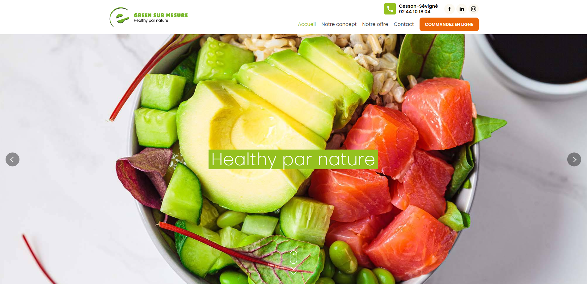 restaurant de salade et poké proche Rennes