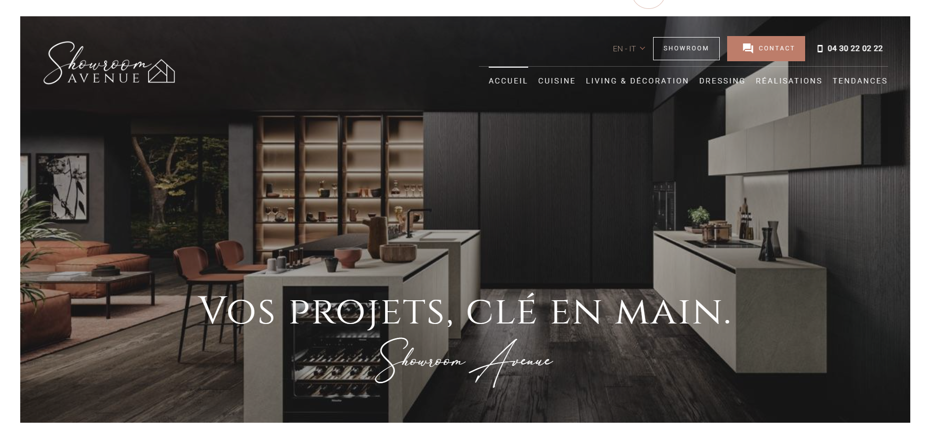 Showroom cuisine haut de gamme près de Nice Côte d'Azur - Showroom Avenue
