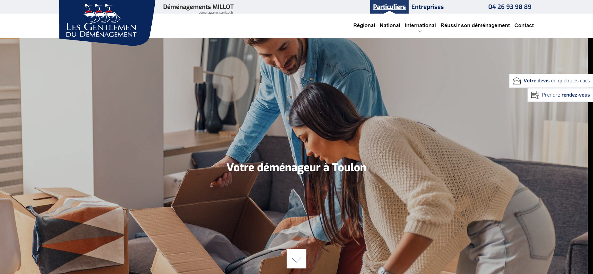Quelle entreprise pour le déménagement dans les Dom-Tom suite à une mutation depuis Toulon ? 