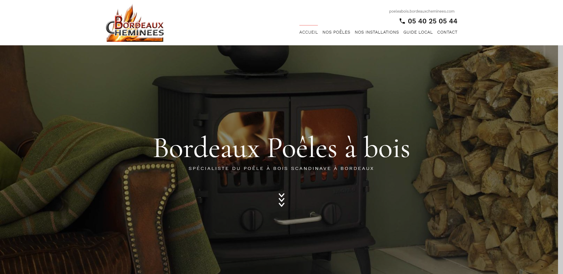 Quel poêle à bois scandinave en fonte choisir pour un salon de maison à Pessac ? - Bordeaux Cheminées 