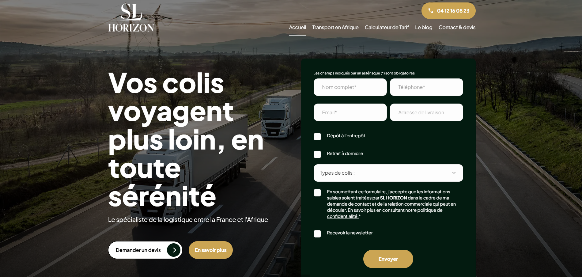 Transport de colis vers l'Afrique depuis Clermont-Ferrand