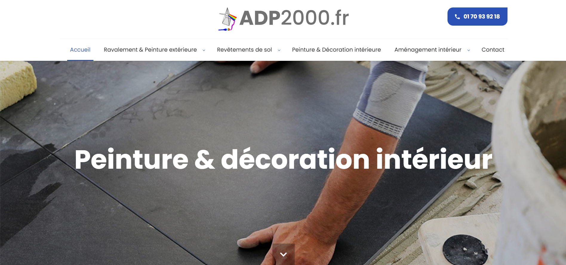 Trouver une entreprise de peinture pour refaire l'intérieur d'une maison de ville près de Rueil Malmaison 92 - ADP 2000