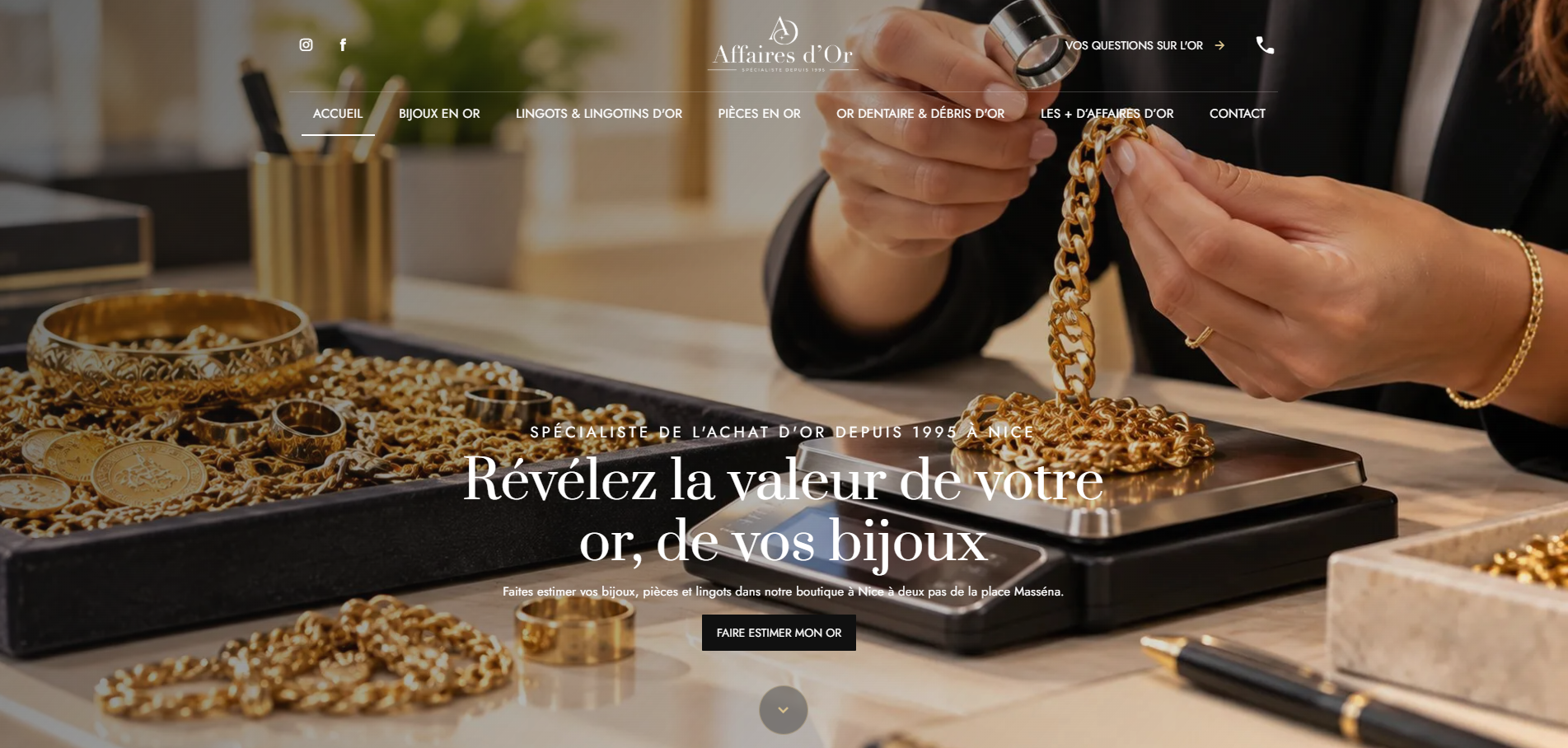 achat or bijoux nice