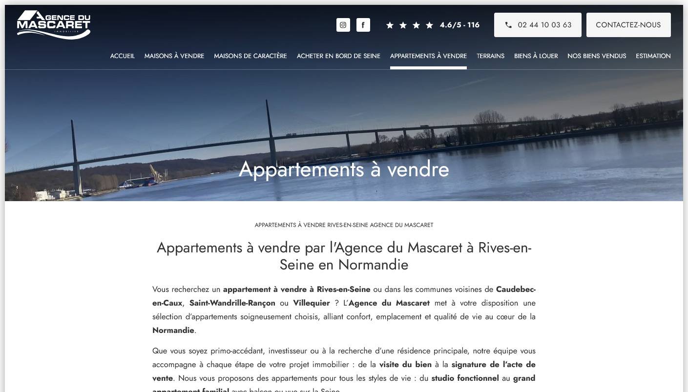 Vente de maisons à Caudebec-en-Caux - Agence du Mascaret