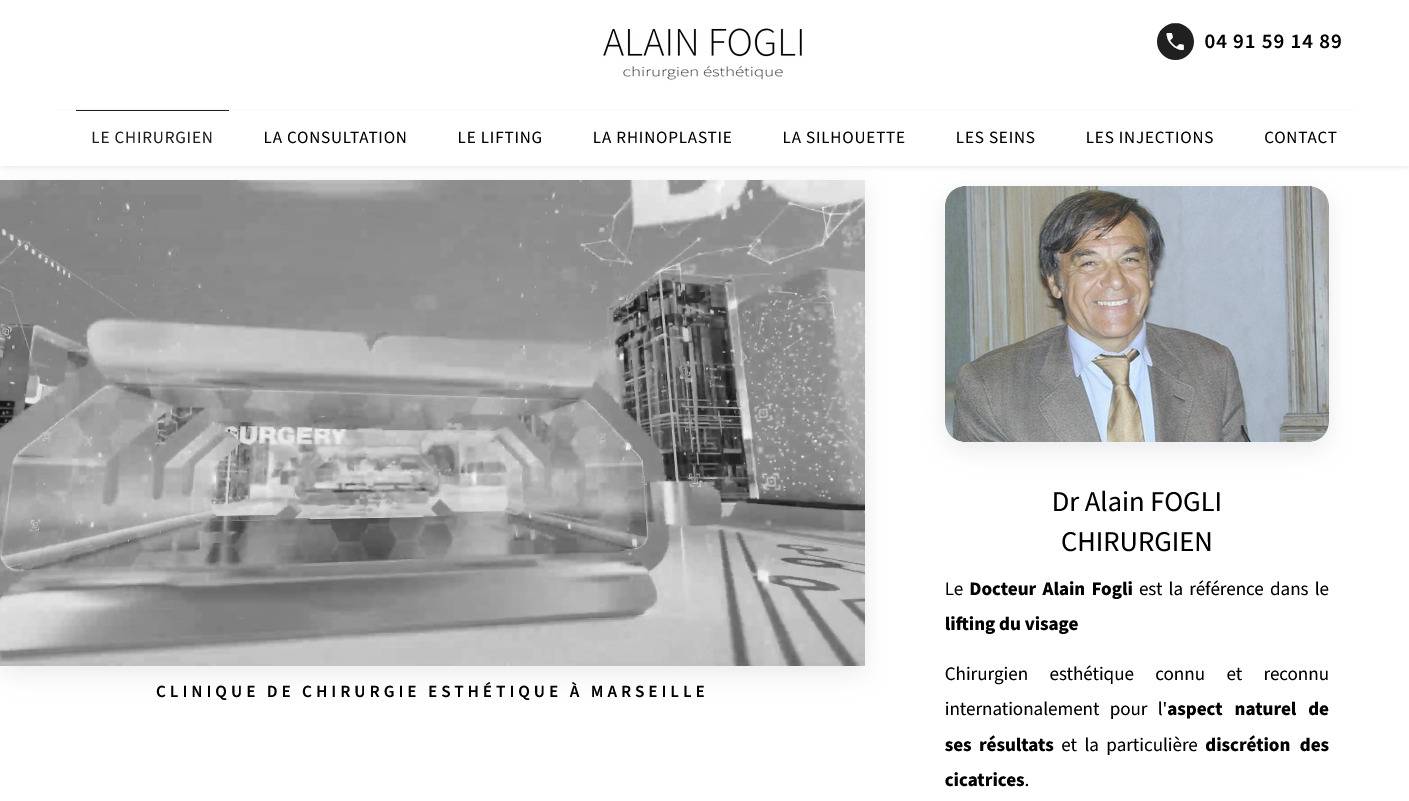 Clinique de chirurgie esthétique Marseille 13007 - Alain Fogli