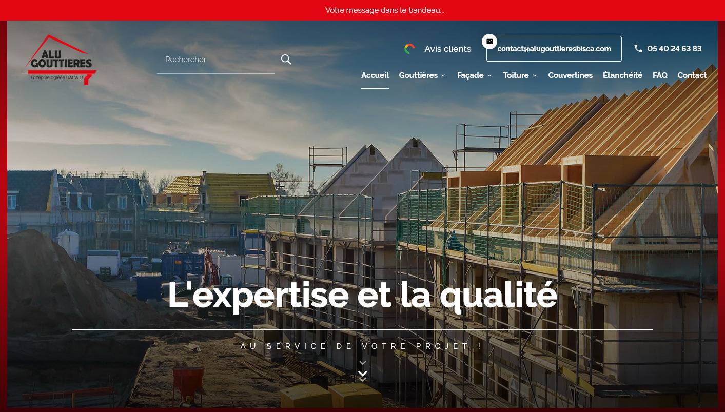  Installateur de gouttières en aluminium à Biscarrosse - Alu Gouttières Bisca