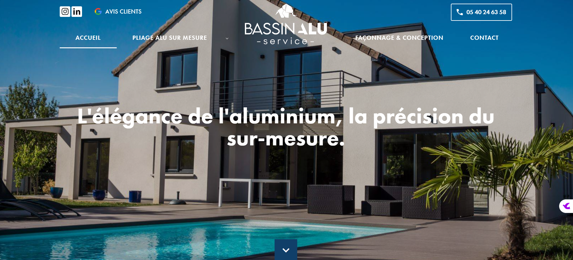 Devis pour pliage et découpe aluminium sur mesure pour habillage et couvertine à La teste de Buch sur le Bassin d'Arcachon - Bassin Alu Service 