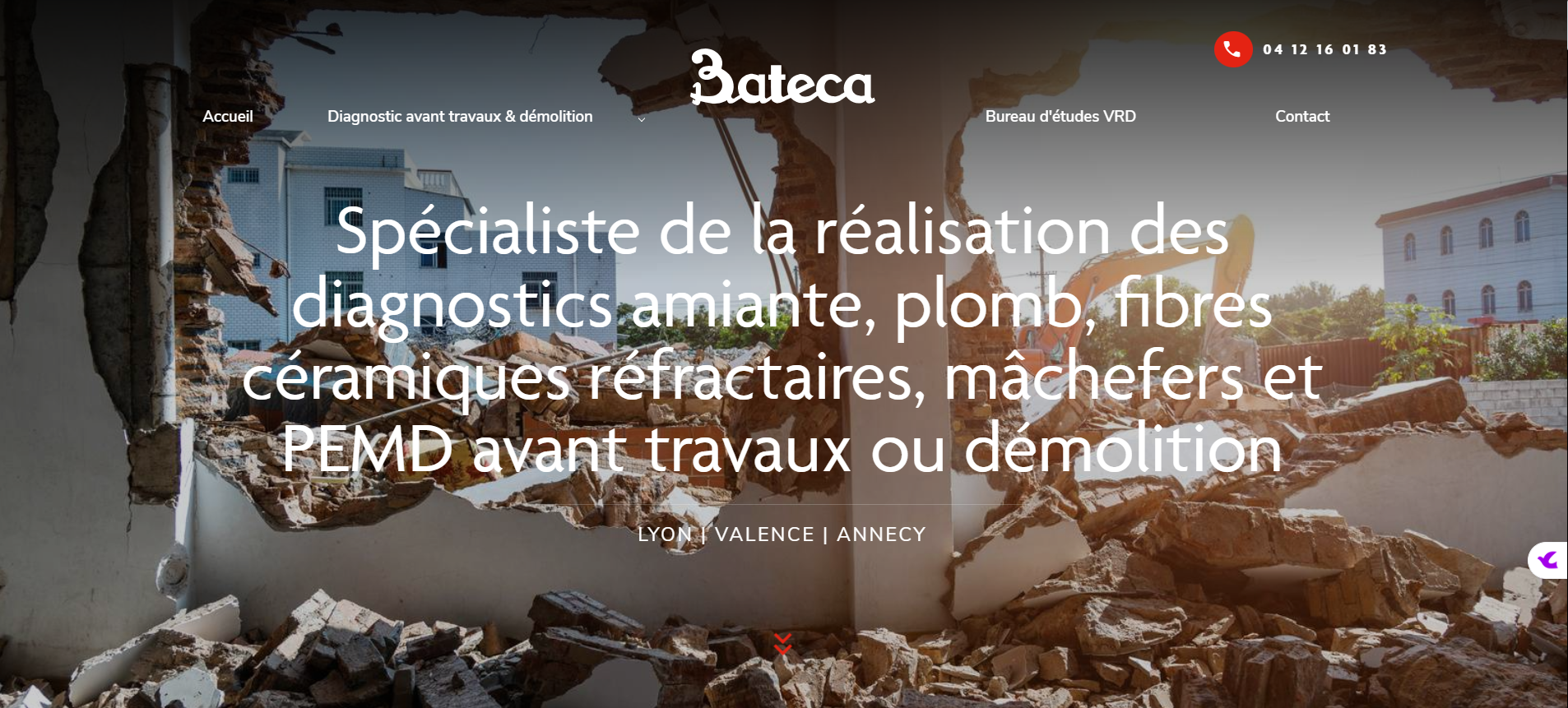 Diagnostic amiante avant travaux de démolition avec proposition de réemploi des matériaux à Lyon dans le Rhône 69 - Bateca Expertise