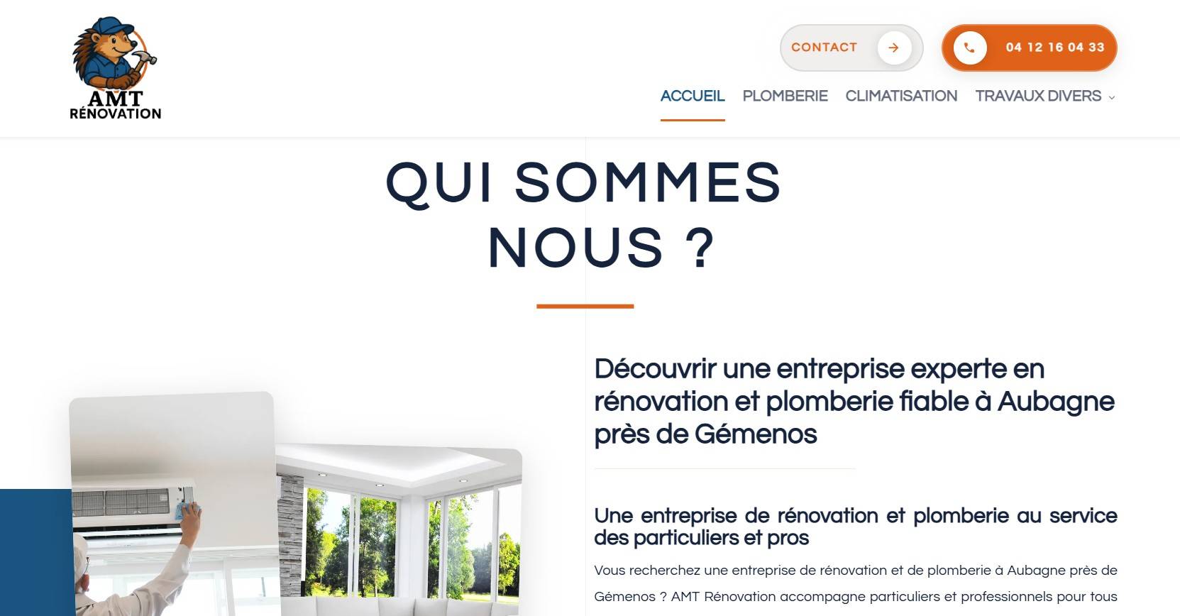 Plombier chauffagiste expert en dépannage urgent et installation complète de plomberie pour salles de bain et cuisines en rénovation à Aubagne près de Gémenos 13 - AMT Rénovations