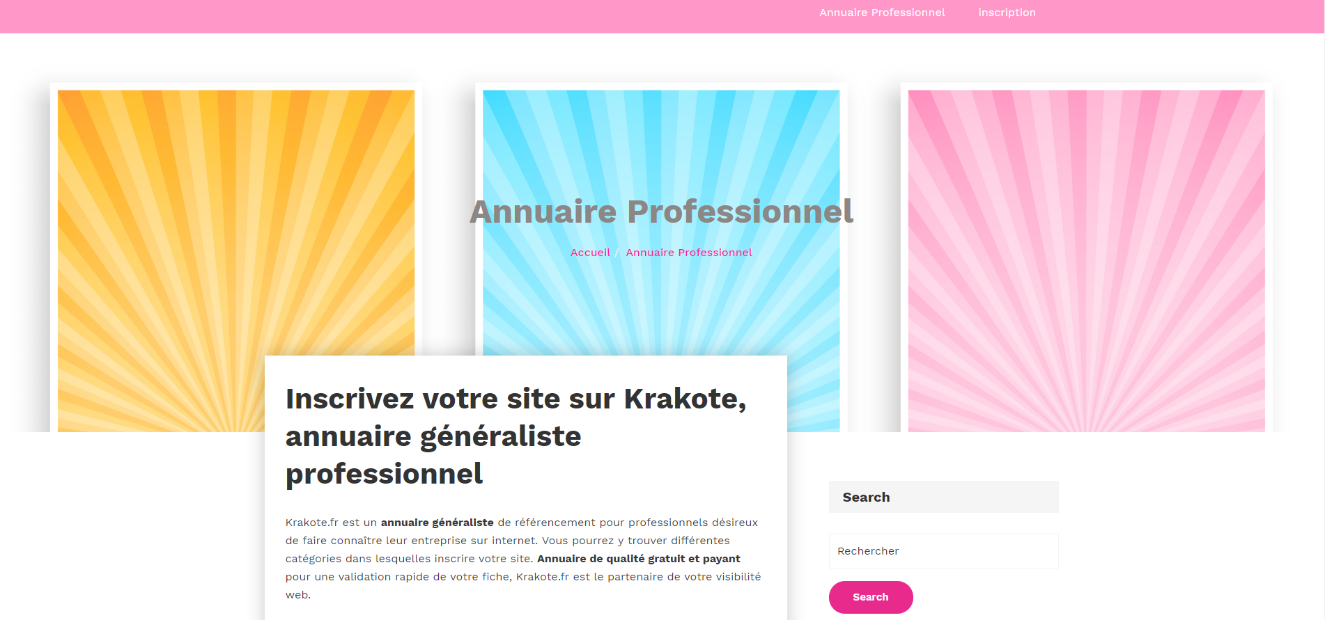 annuaire généraliste gratuit et payant pour le référencement de site web