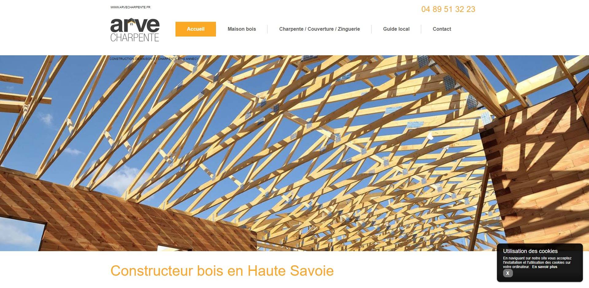 Construction de charpente bois sur mesure à Annecy - Arve Charpente