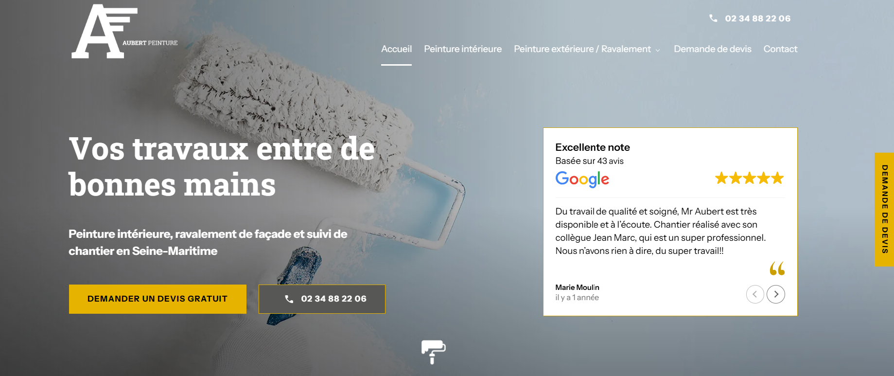 Entreprise de peinture intérieure pour la rénovation de commerce, Le Havre