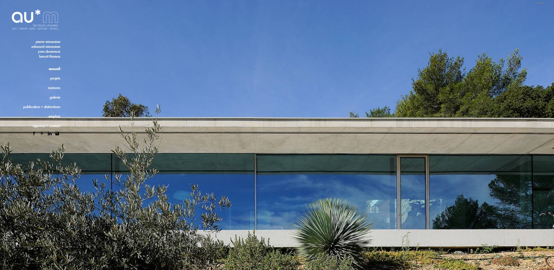Architecte pour construction de maison contemporaine avec piscine à Roanne