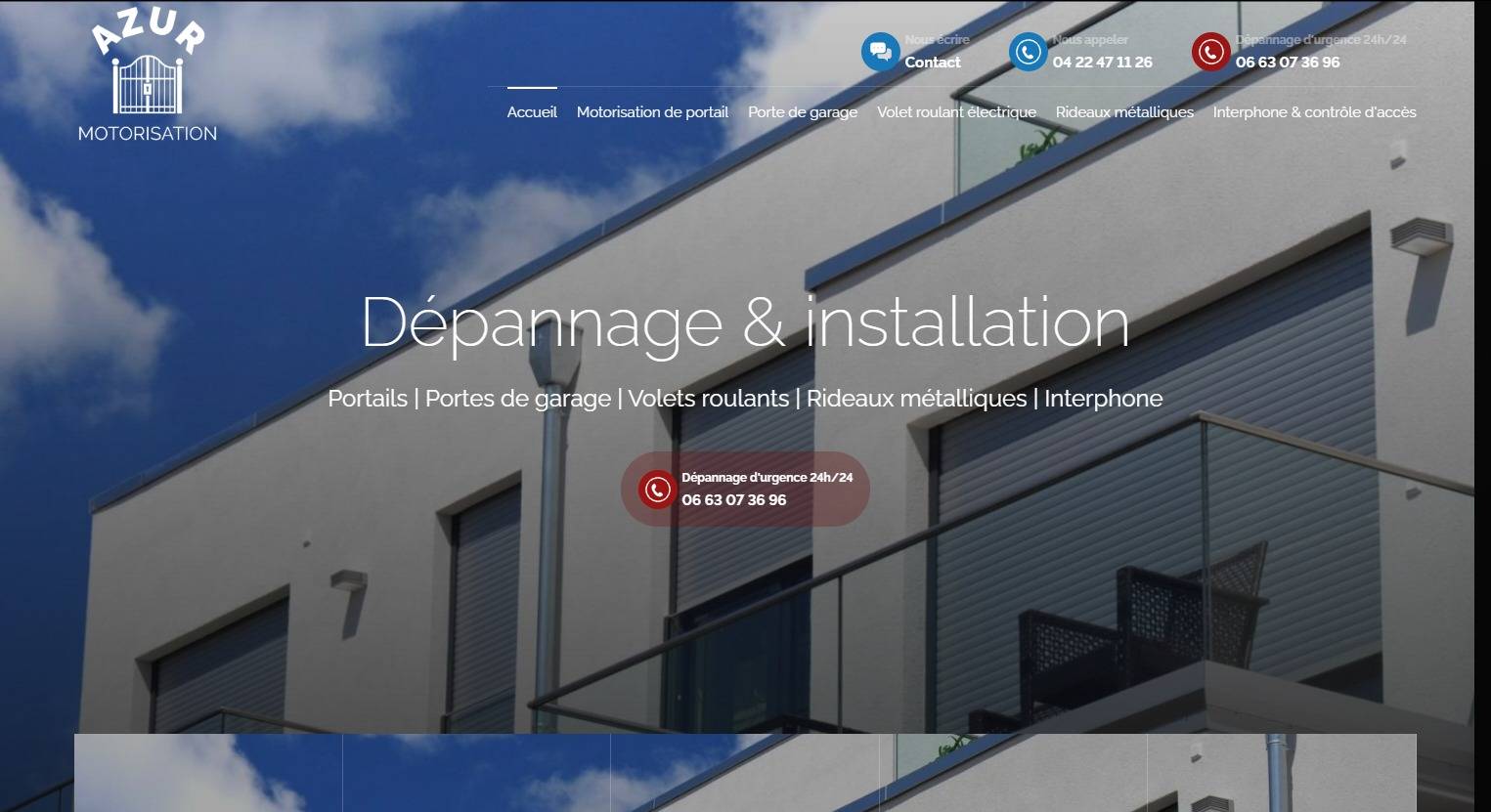 Azur Motorisation : dépanneur spécialiste des portails électriques et portes de garages motorisées à Fréjus