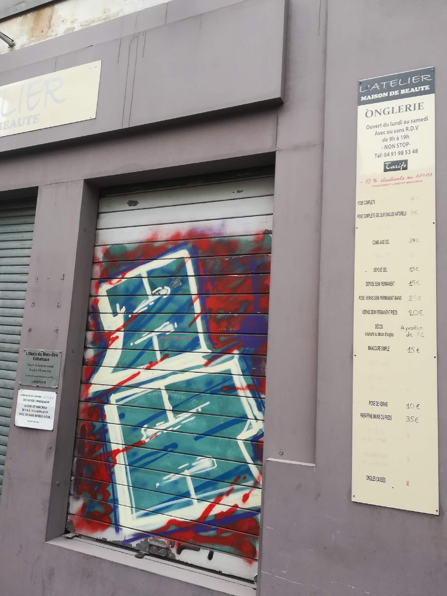 institut de beauté pour les ongles Marseille centre-ville l'atelier maison de beauté