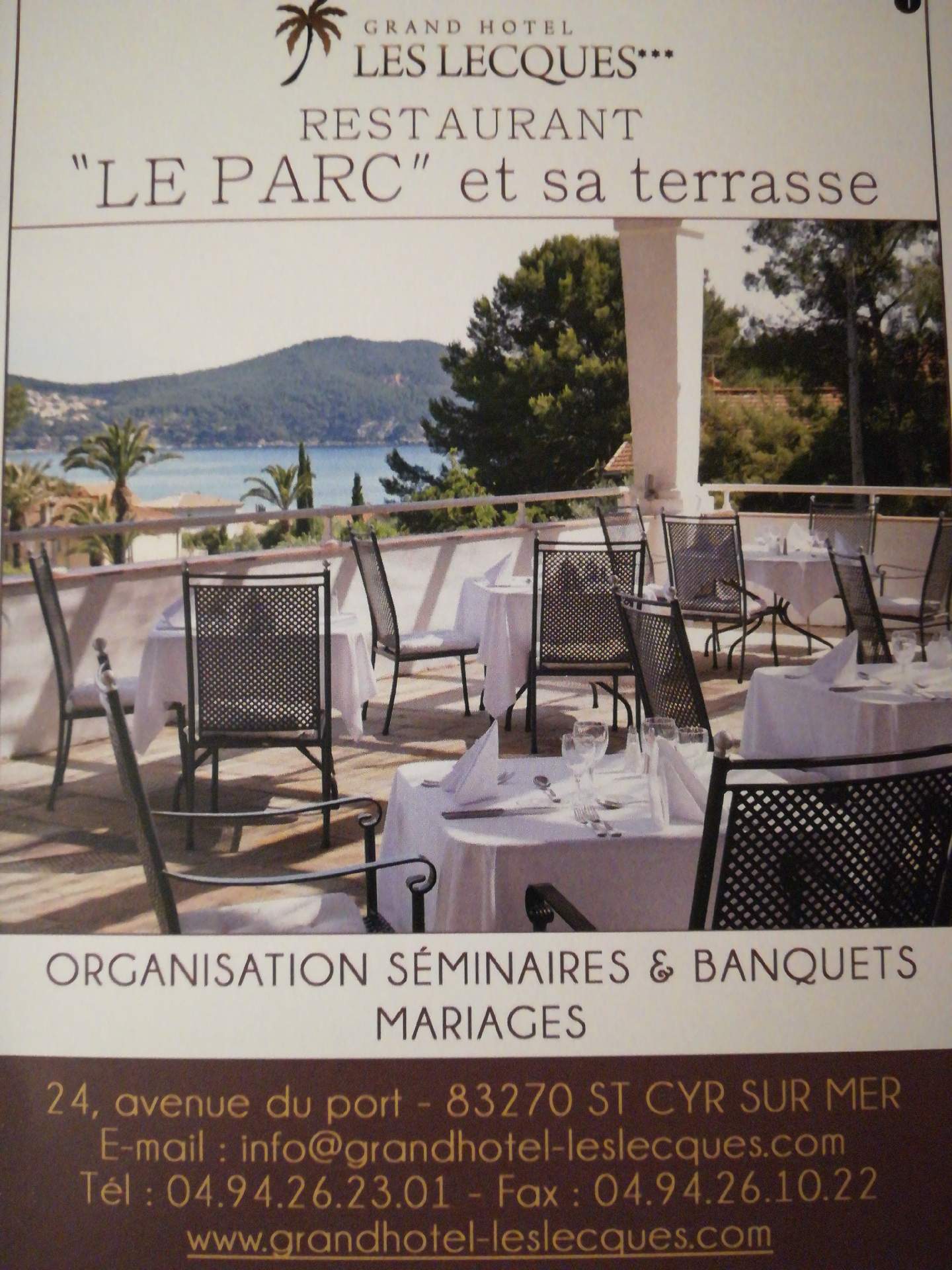 restaurant Saint-Cyr-sur-Mer le parc