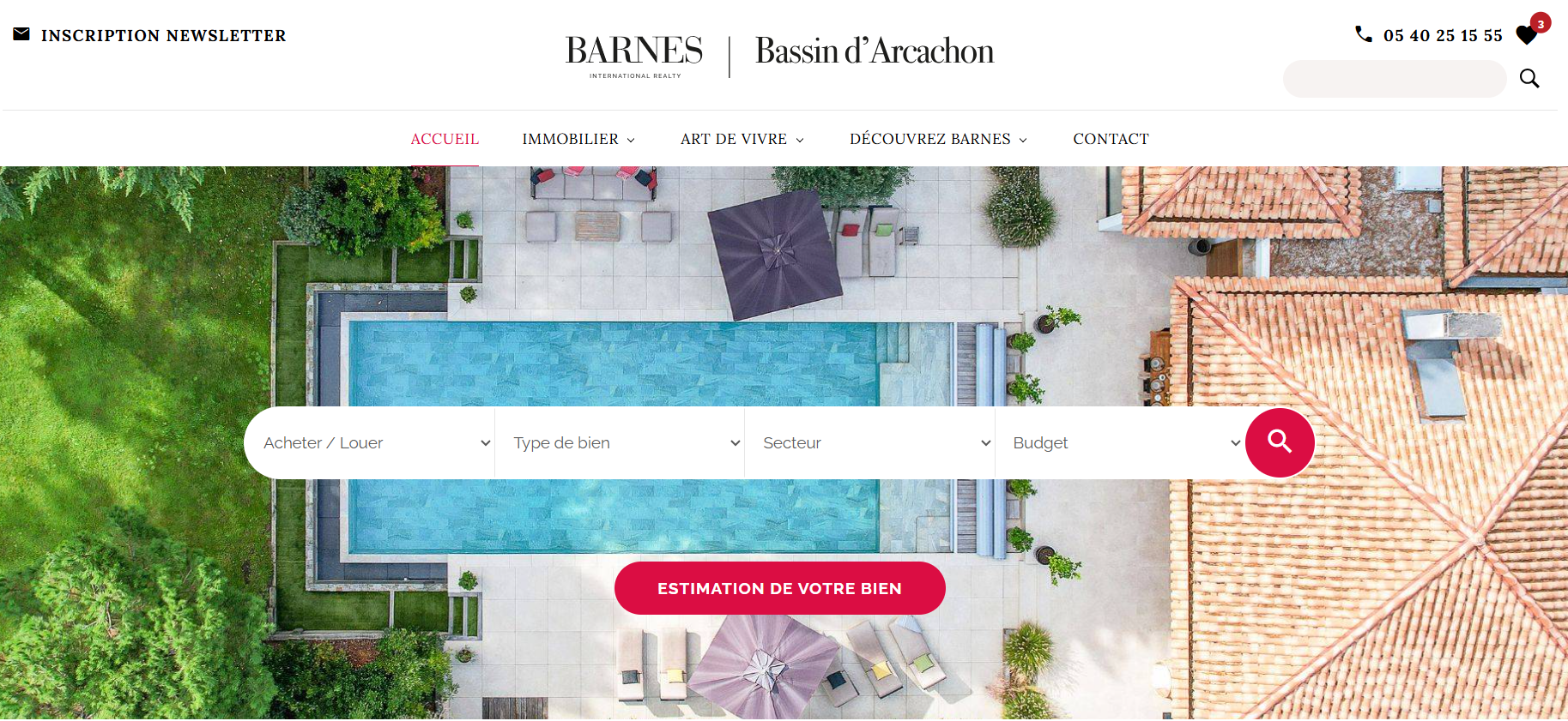 Maison première ligne à vendre sur le Bassin 