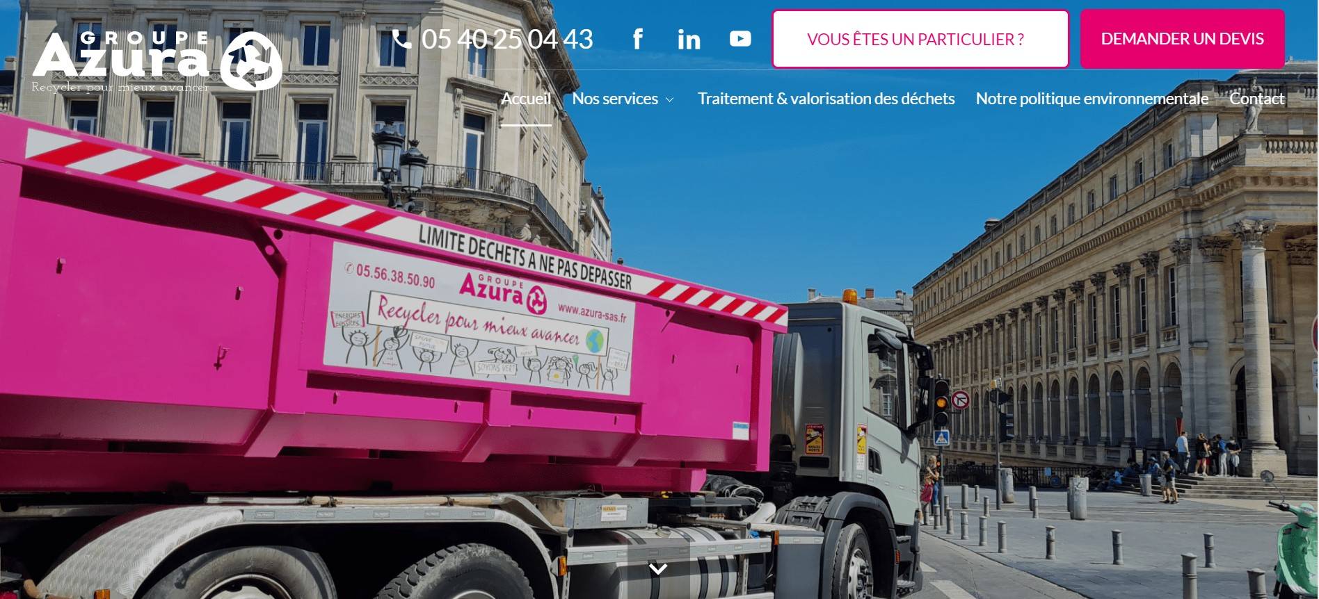 Location de bennes à Bordeaux  
