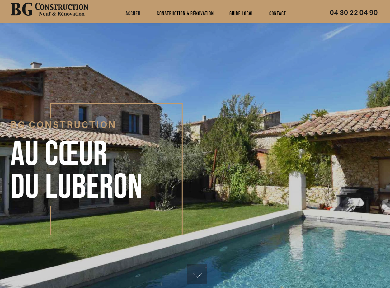 Entreprise de construction de maison individuelle traditionnelle de style provençale dans le Luberon vers Rustrel
