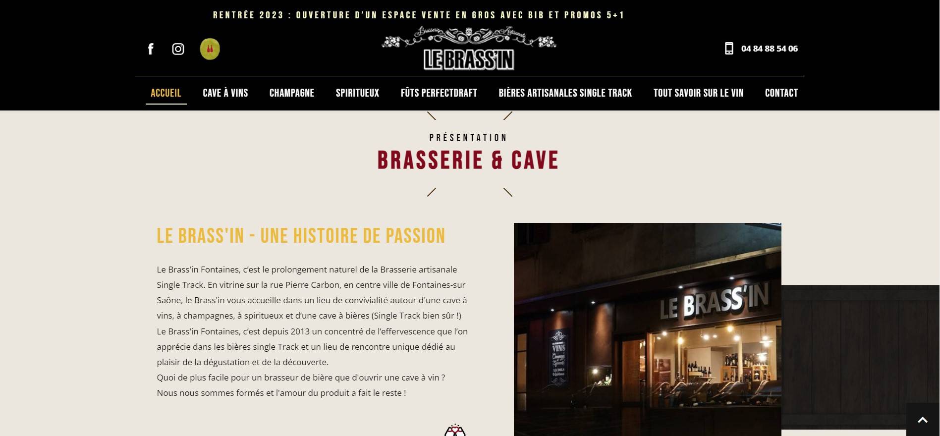 Cave à vin pour trouver du Chemin de Moscou à Fontaines-sur-Saône 69270 - Le Brass'in