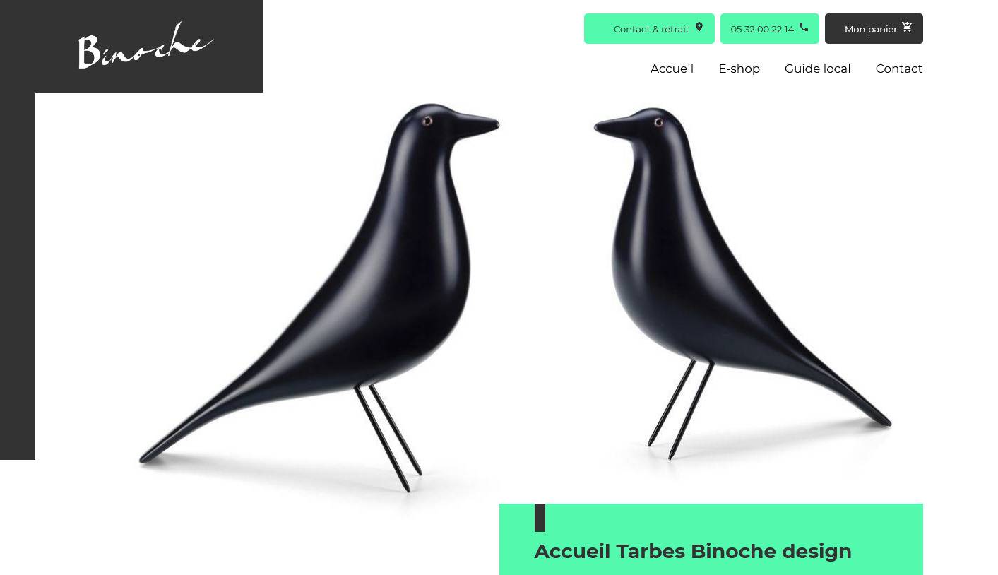 Acheter du mobilier design en click & collect à Tarbes chez Binoche Design