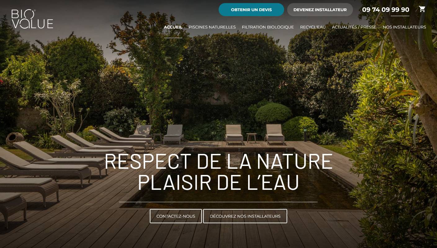 Faire installer une piscine naturelle chez soi - BioValue