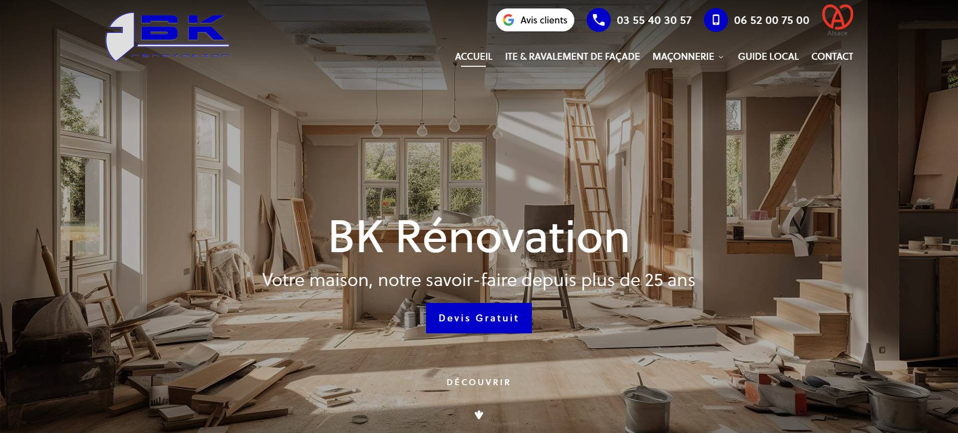 Avis BK Rénovation – Maçonnerie et rénovation dans le Bas-Rhin