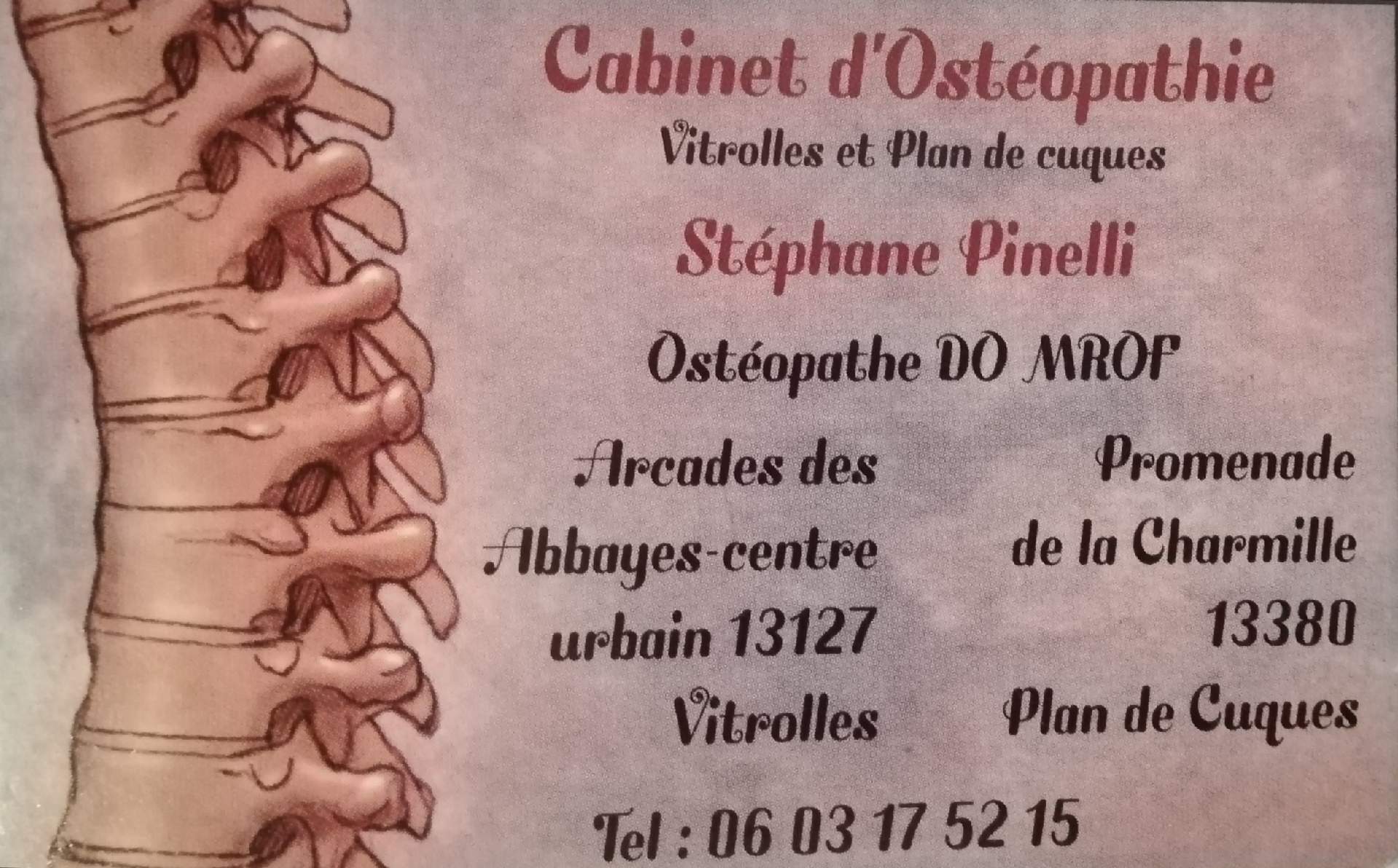 Ostéopathe DO MROP Plan-de-cuques Pinelli Stéphane