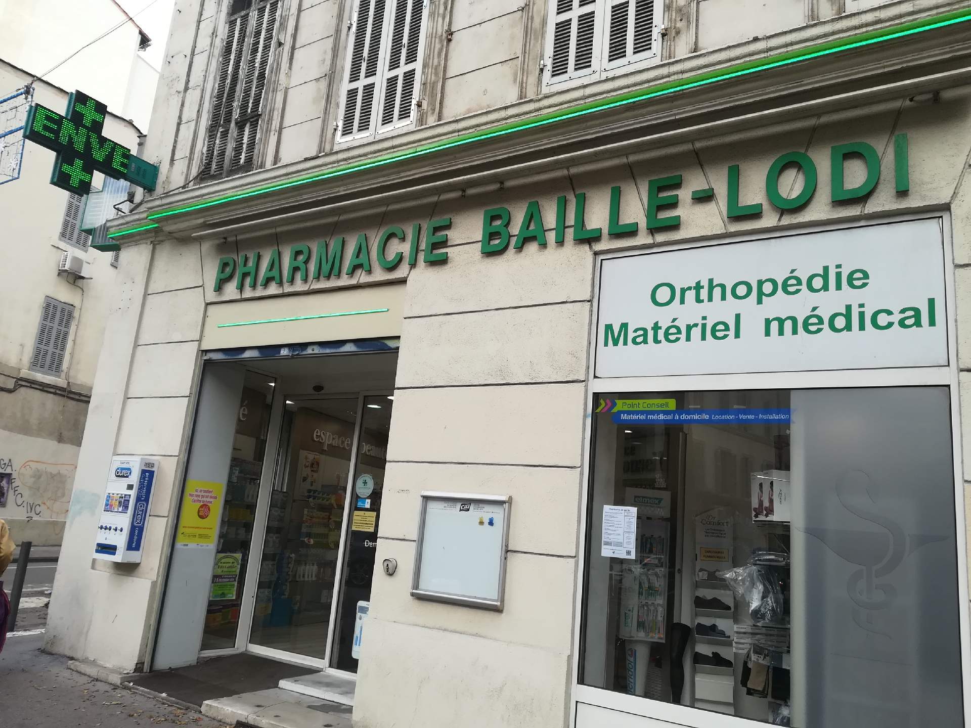 achat et location de matériel médical Marseille centre Pharmacie Baille Lodi