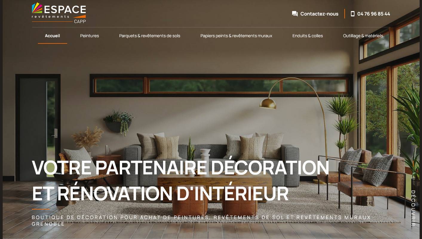 Où acheter de la peinture décorative pour intérieur à Grenoble ? - CAPP Espace Revêtements