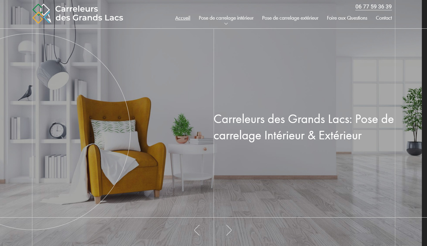 Pose de carrelage en pierres naturelles dans les Landes - Les Carreleurs des Grands Lacs