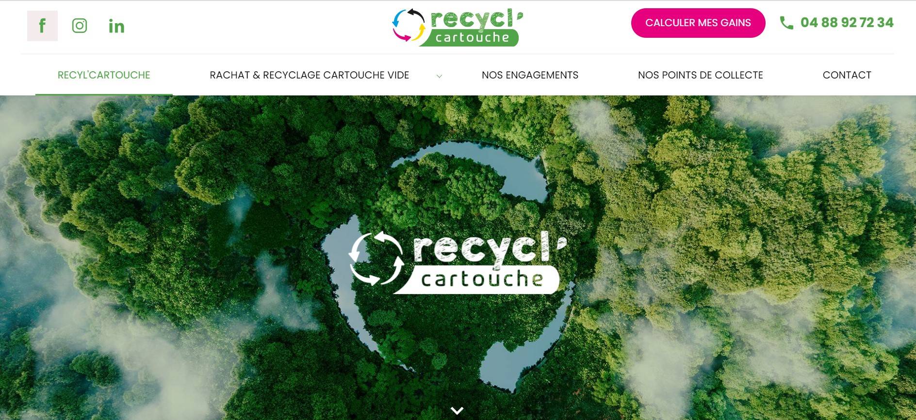 recyclage cartouche d'encre en ligne 