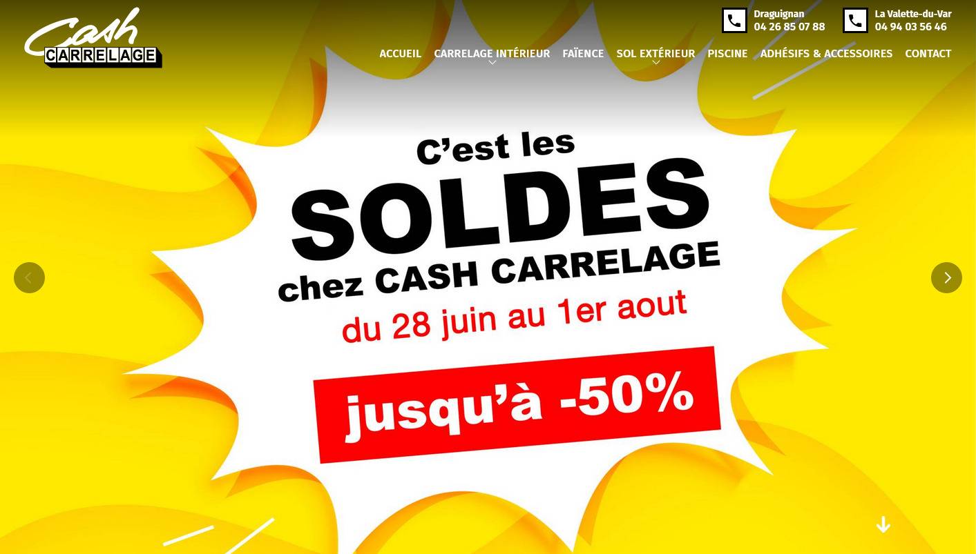 Acheter du carrelage à bas prix dans le Var chez Cash Carrelage