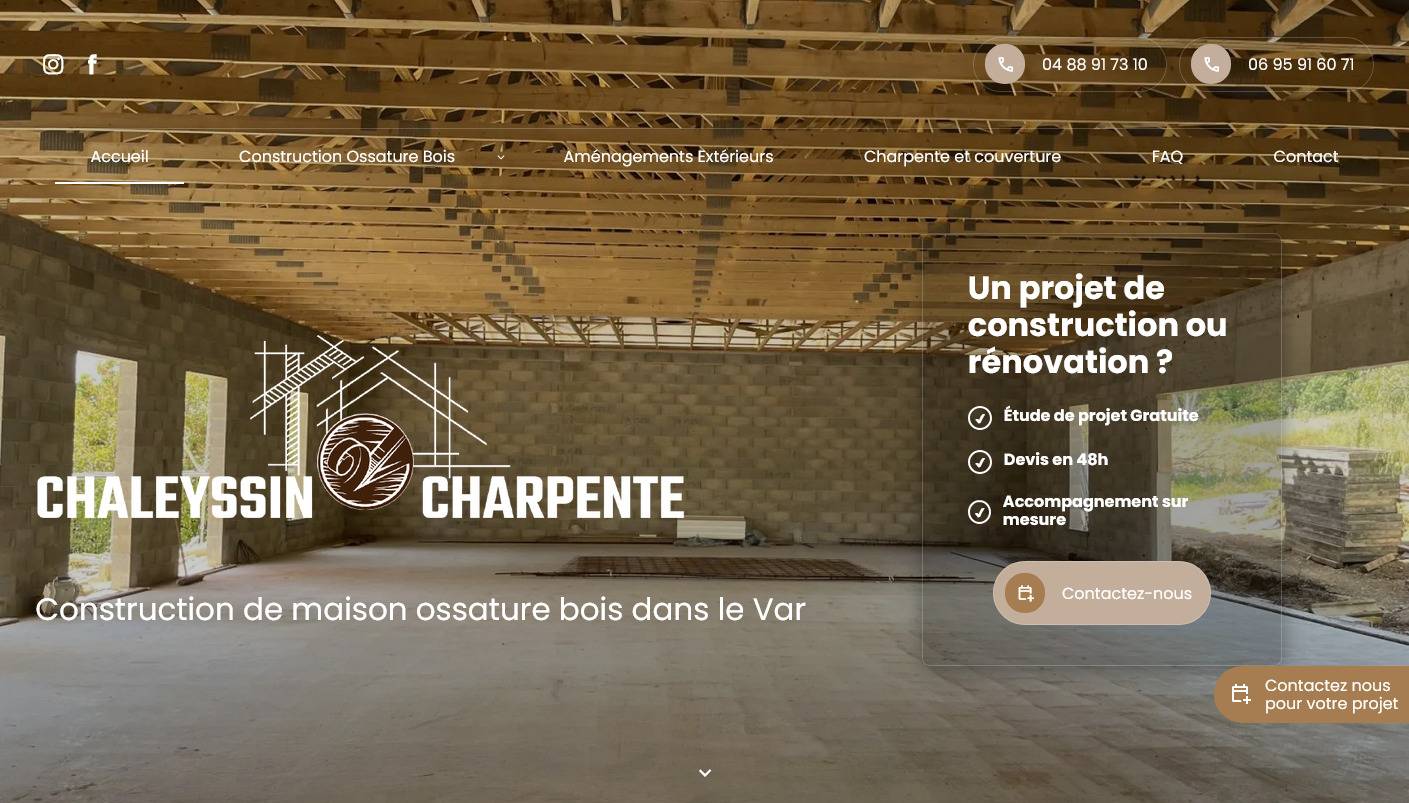 Comment faire construire une maison ossature bois dans le Var ? - Chaleyssin