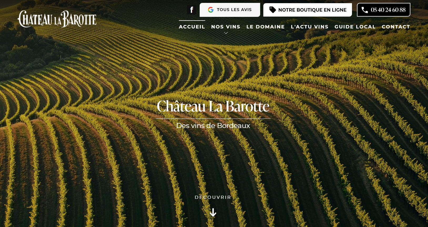 Vente de vin directe producteur - www.chateaulabarotte.pro