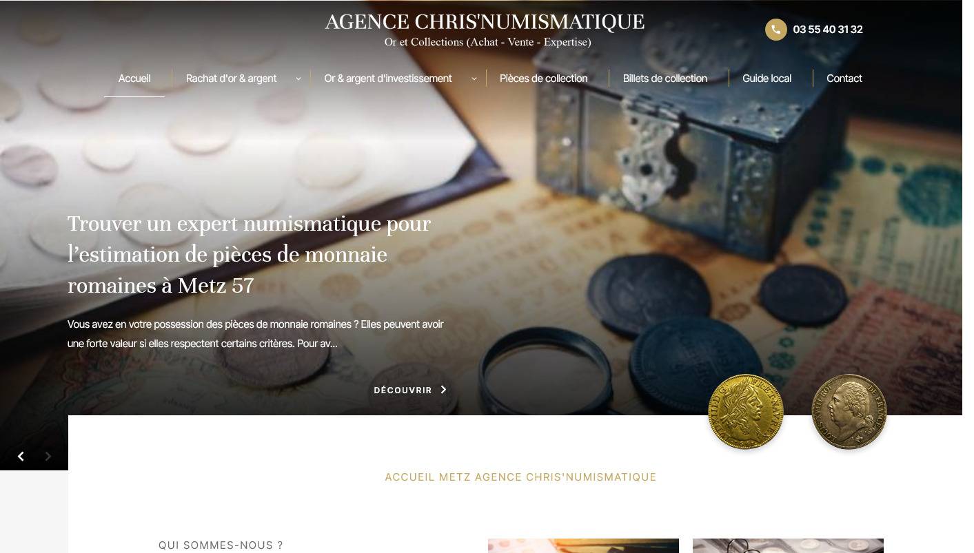 Trouver une boutique de rachat d'or Metz - Chris'Numismatique