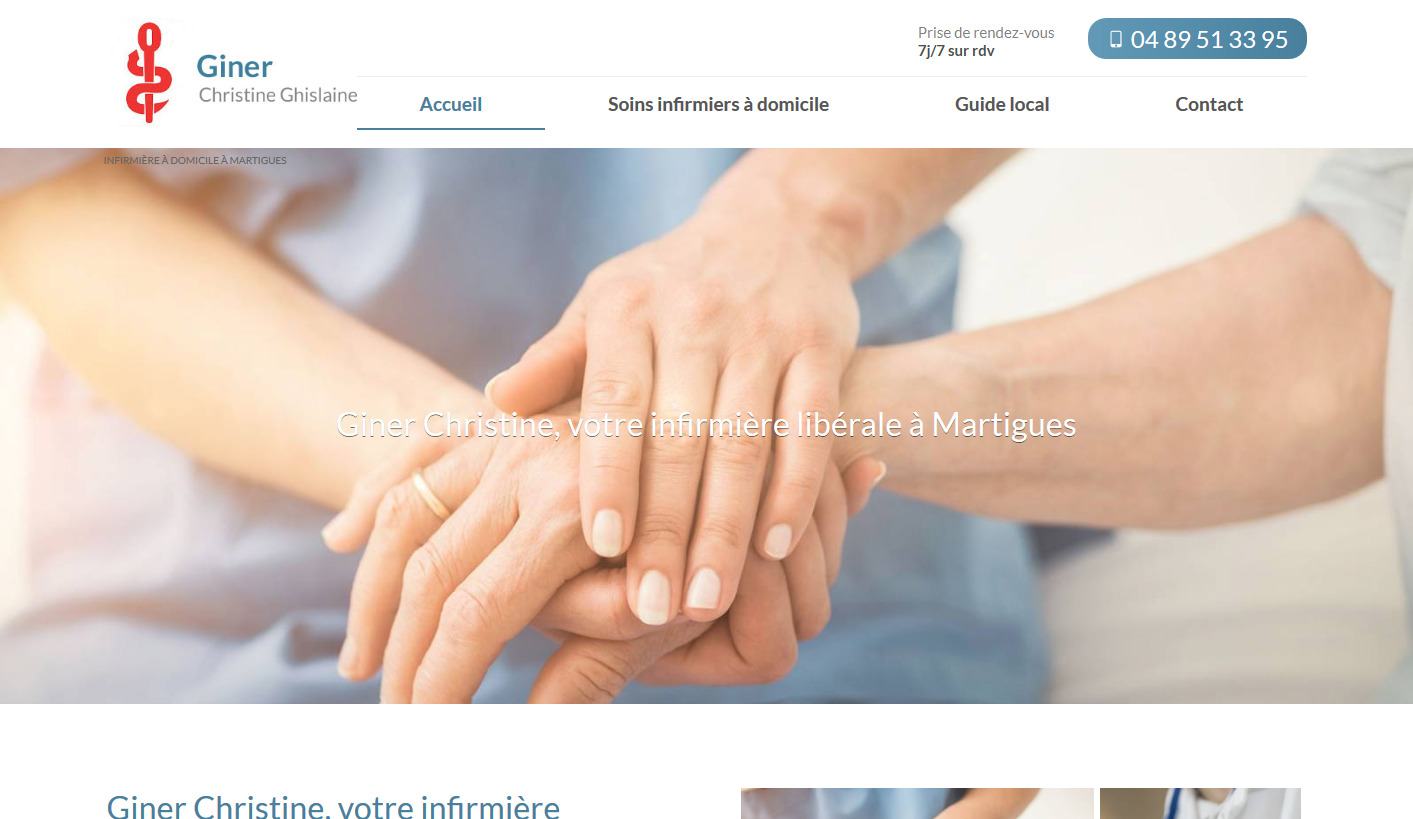 Trouver une infirmière libérale disponible sur Martigues - Christine Giner