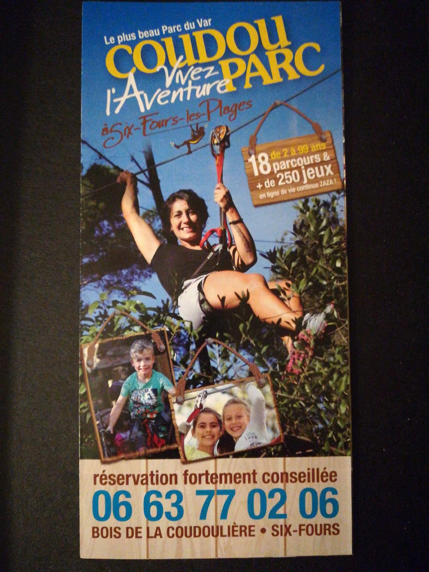 parc aventure pour enfant six-fours-les-plages COUDOU PARC