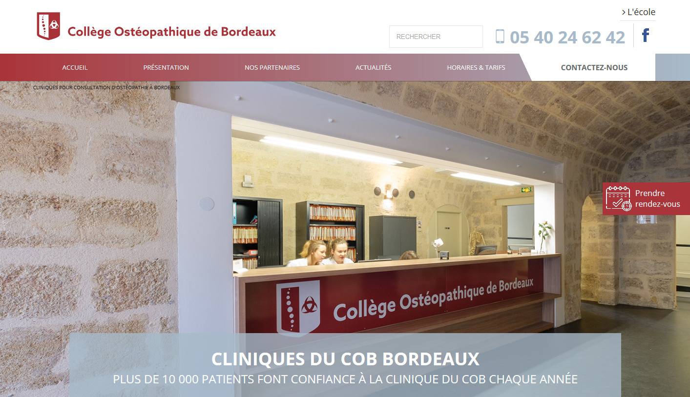 Où aller voir un ostéopathe à Bordeaux - Collège Ostéopathique de Bordeaux