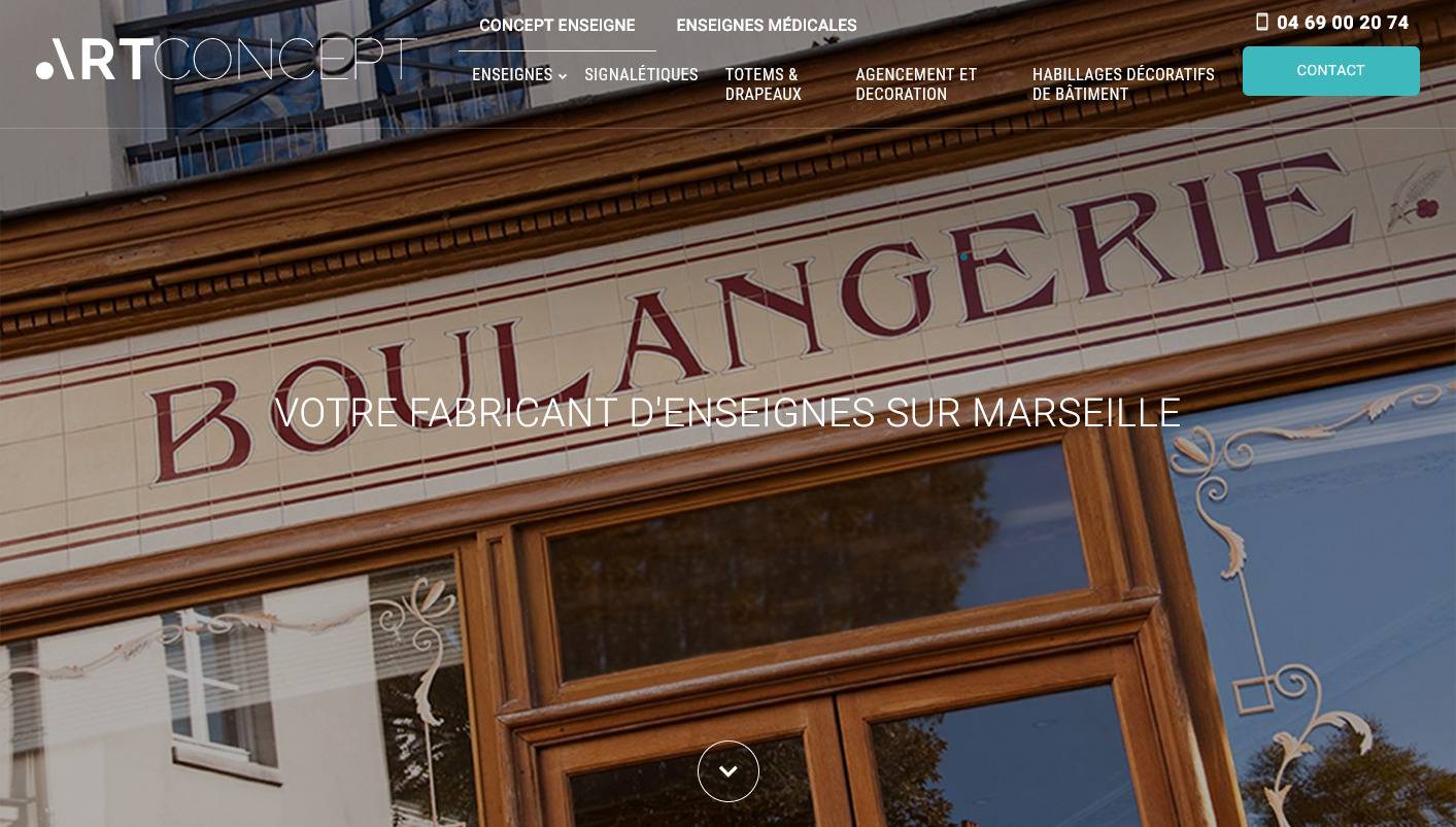 Quelle société pour une pose d'enseigne à Marseille ? - Art Concept