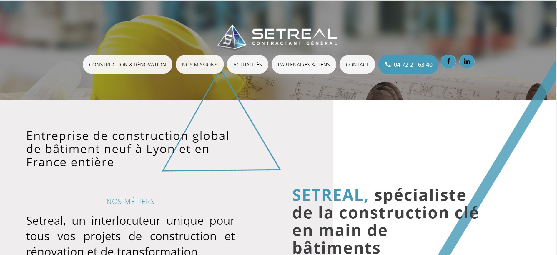 Contractant général pour bâtiment d'activité à Lyon - SETREAL